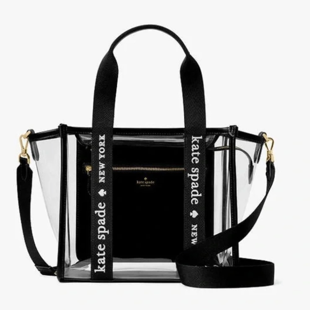 Kate Spade Black and Clear Tote